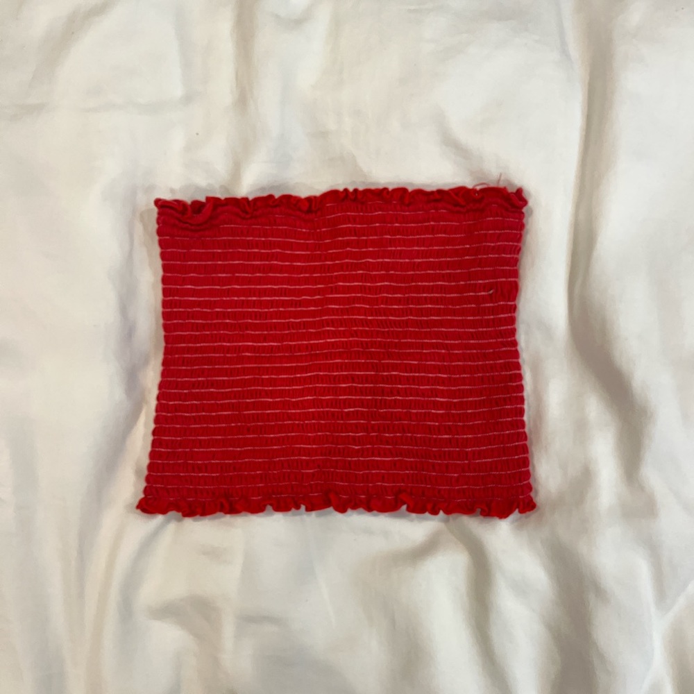 BRANDY MELVILLE JOHN GALT Red and White striped tube top
